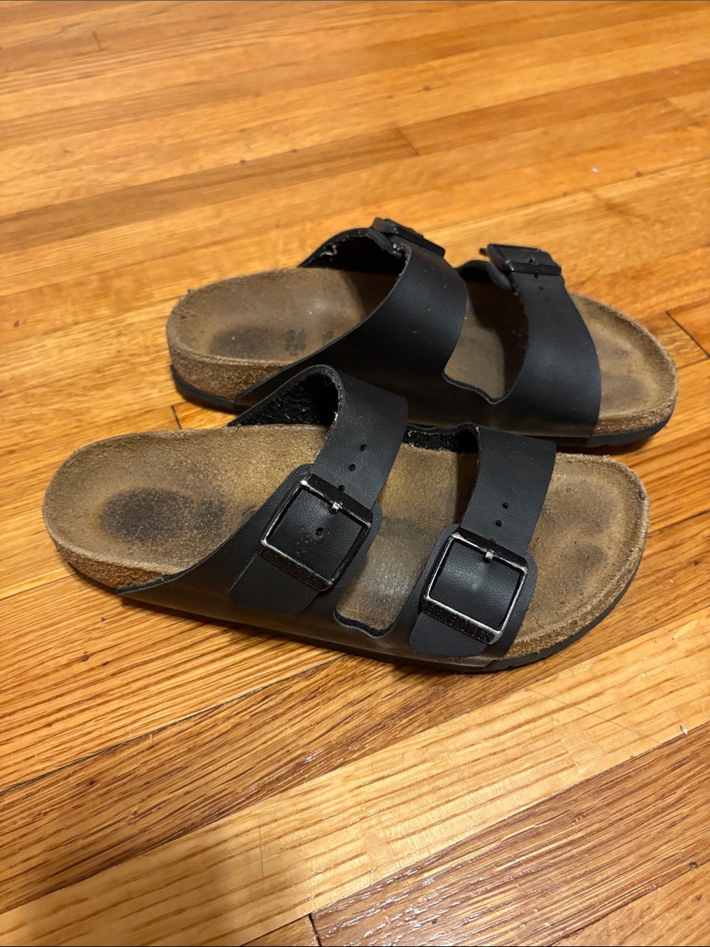Birkenstock Black Two-Strap Sandals